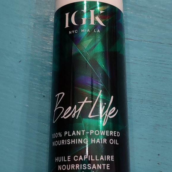 IGK BEST LIFE 100% Plant Powered Nourishing Hair Oil Smooth Soften  Heat Protect - Picture 1 of 8